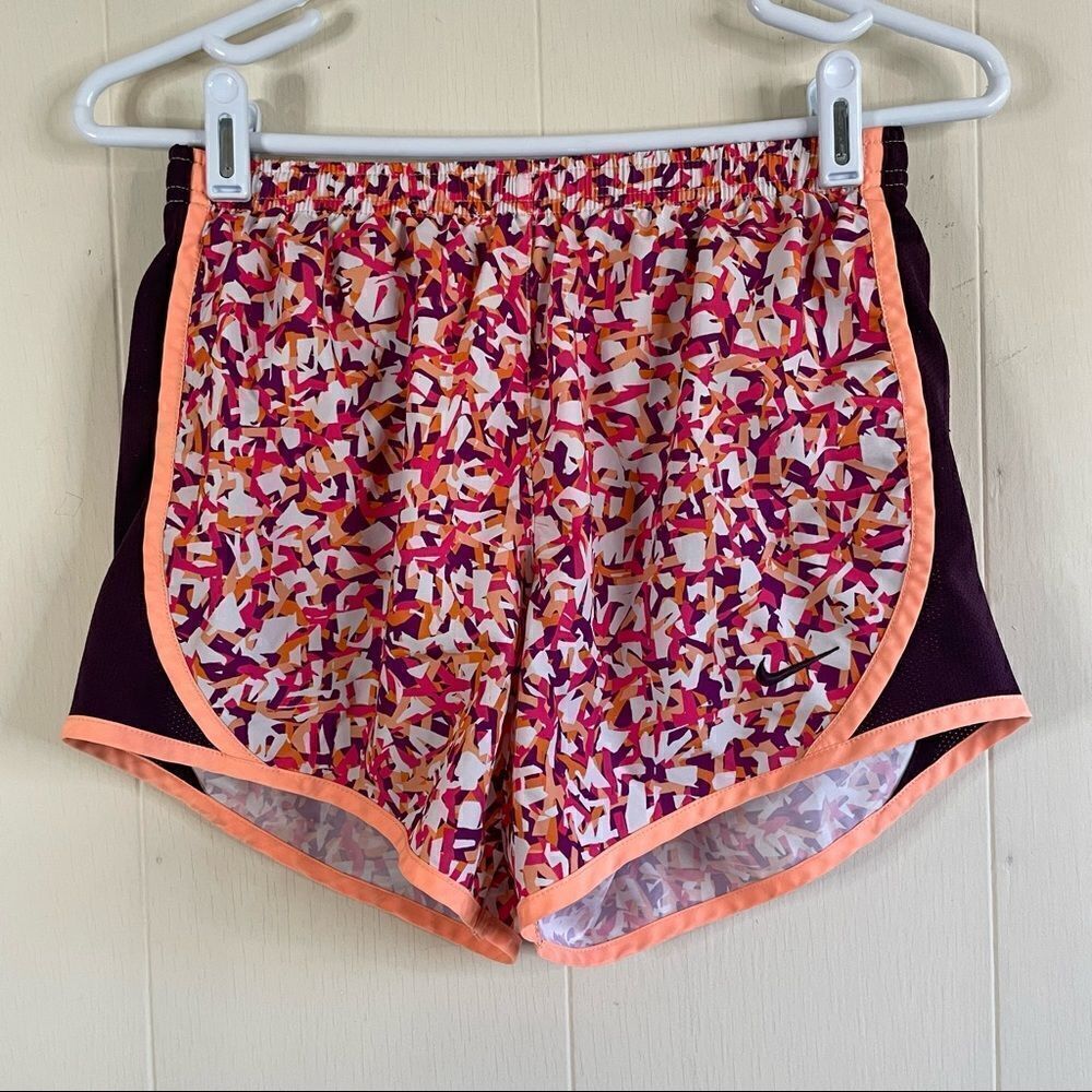 Big Girl’s Nike Dri-Fit Confetti Print Running Shorts
